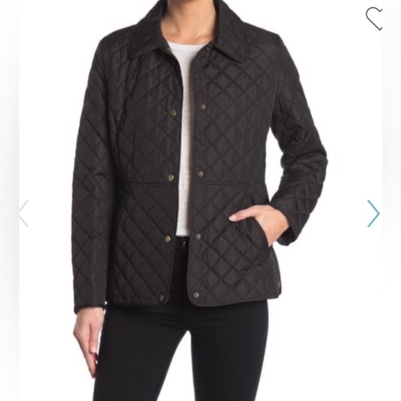 Ralph Lauren Black Quilted Utility Jacket - Picture 1 of 13
